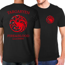 Load image into Gallery viewer, Targaryen Fire &amp; Blood T-shirt